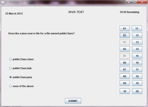 Knowledge Evaluator Software Project in Java with Source Code and ...
