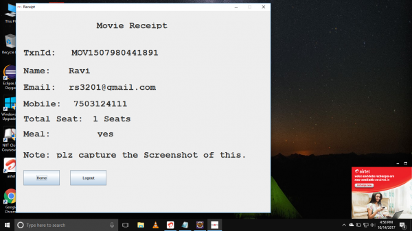 Movie Booking Software Project in Java with Source Code and Report ...