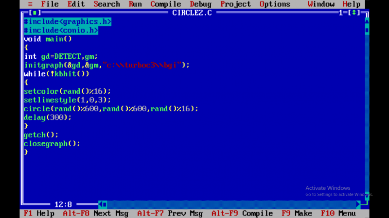 C/C++ program to Colorful Bubble Graphics Animation Program In C - kashipara C/C++ program to Colorful Bubble Graphics Animation Program In C - kashipara