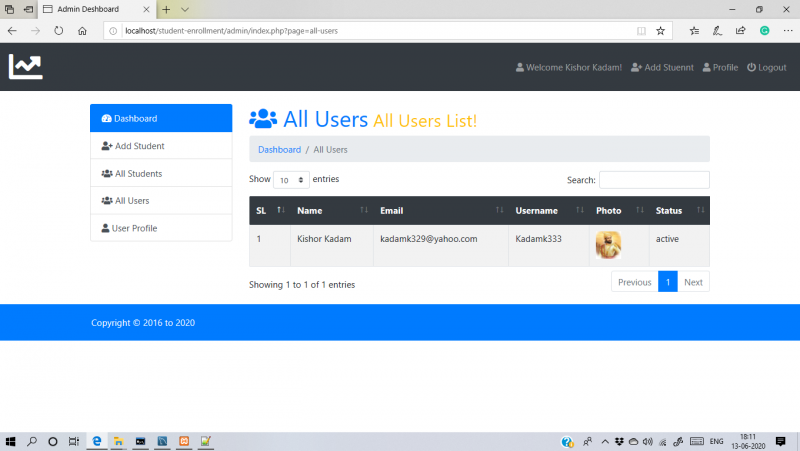 Student Enrollment Portal Project in PHP with Source Code and Report ...