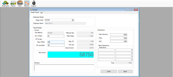 Payroll Management Project in C# .NET with Source Code and Report ...