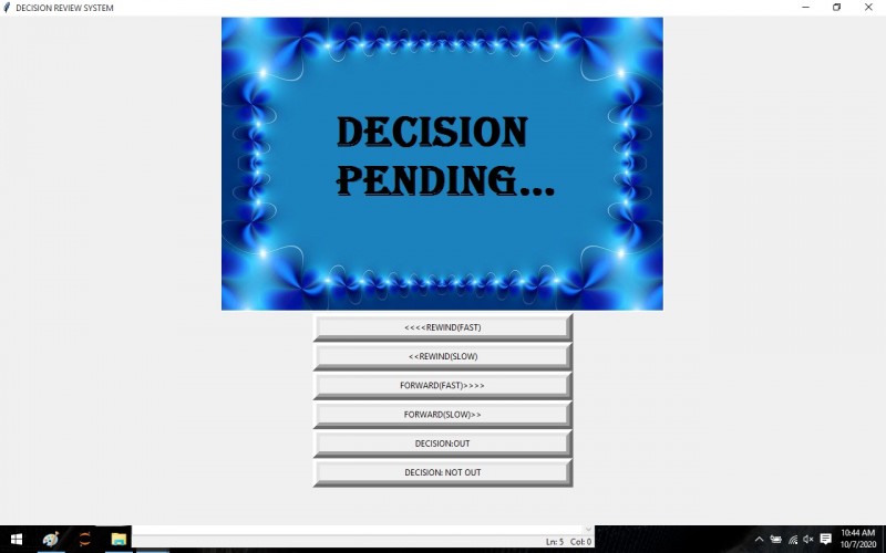 Download IPL Decision Review System Using The Python - Tkinter Project ...