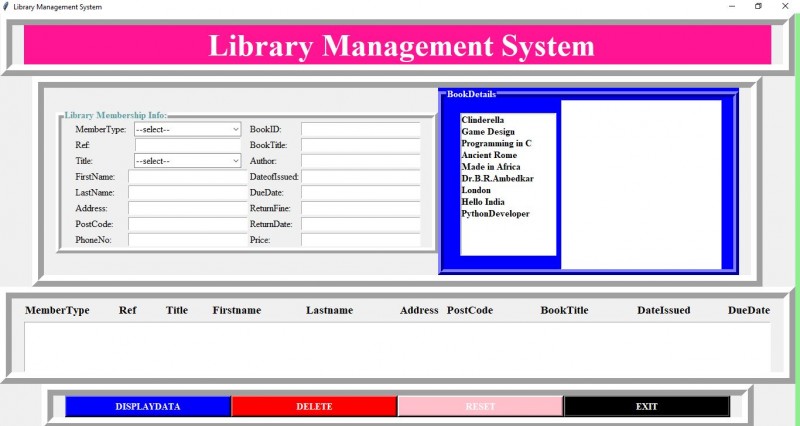 Library Management System Project in Python with Source Code and Report ...