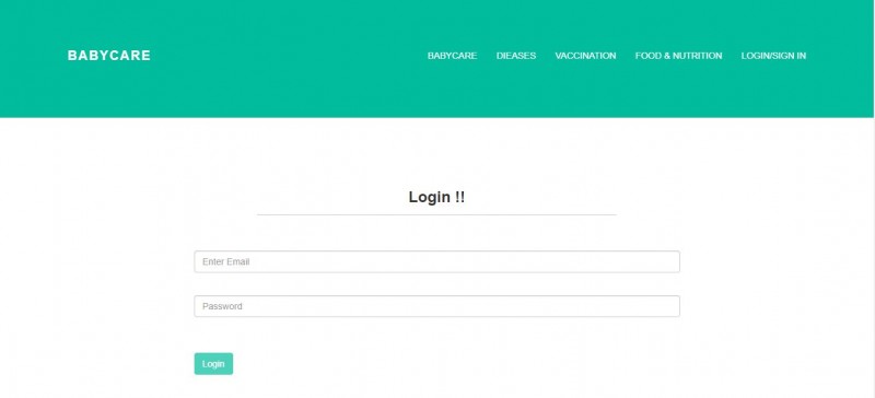 Baby Care Project in PHP with Source Code and Report [ download ...