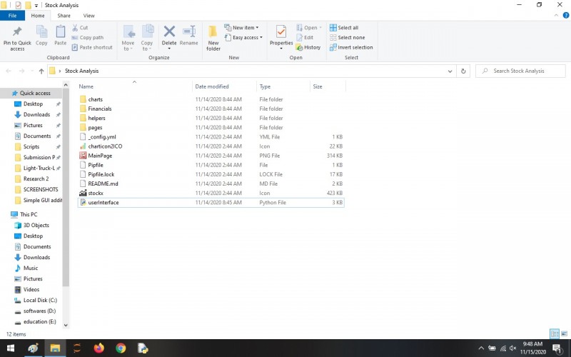 Stock Analysis GUI App Using The Python - Tkinter in Python demo ...