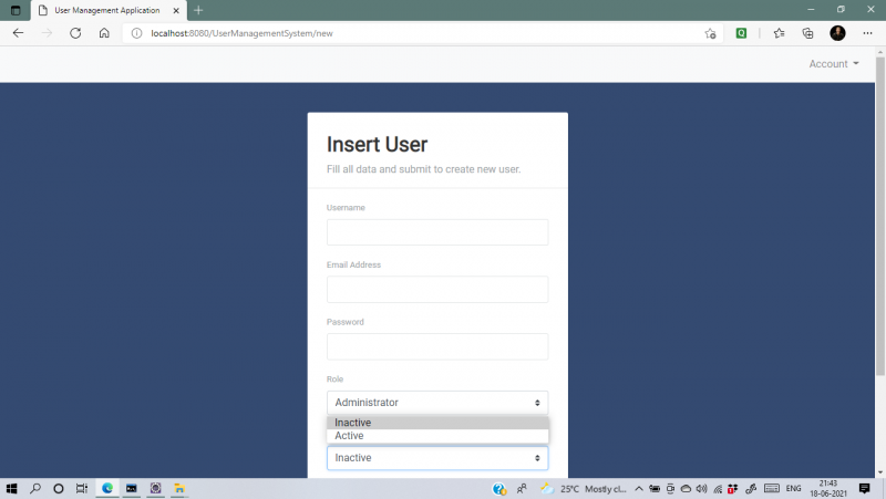User Management System Project in Hibernate framework with Source Code ...
