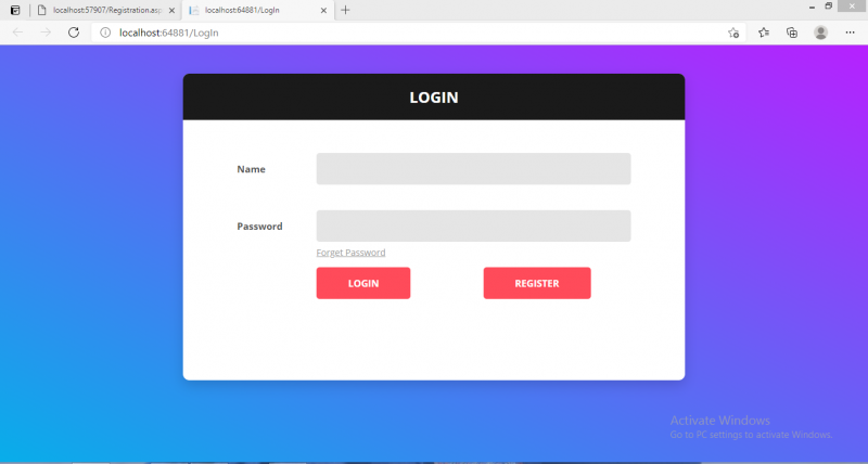 User Register Login Forget Password(send On Mail) Module Using ...