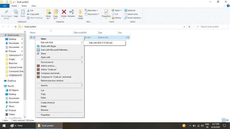 Python program to Basic New Audi Symbol Using The Python- Tkinter ...