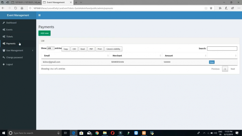 Free Download Event Booking System Project In PHP With Source Code And 