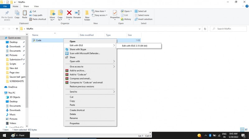 Python program to Basic New Muffin Using The Python- Tkinter - kashipara