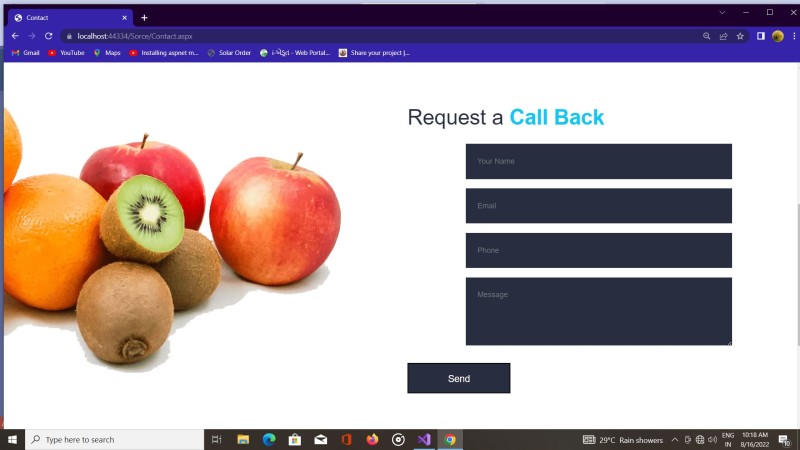 Online Apple Fruits Shop Portal Project in C# .NET with Source Code and ...