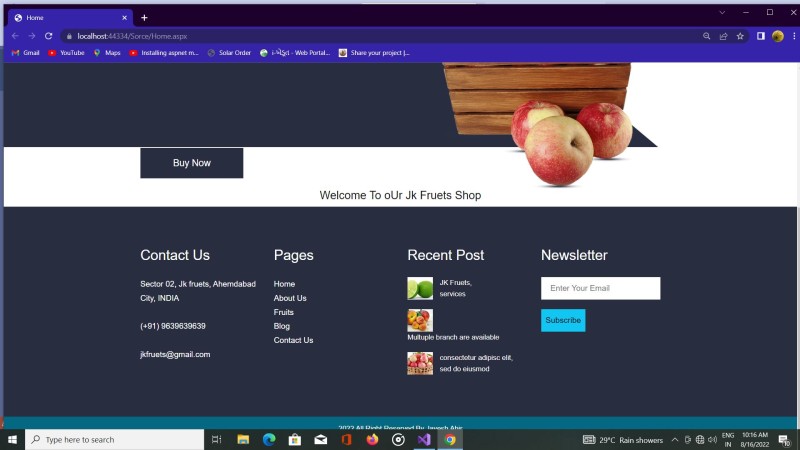 Online Apple Fruits Shop Portal Project in C# .NET with Source Code and ...