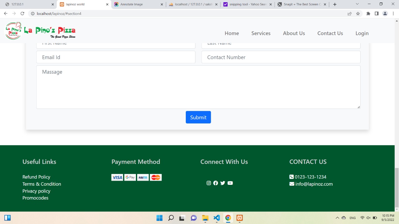 Online Lapin's Pizza Services Project in PHP with Source Code and ...